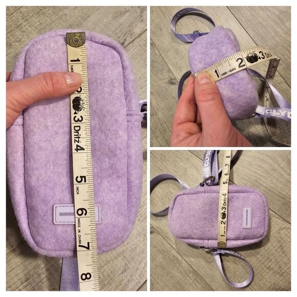 Bonnie Clyde Lavender Zip Top Small Crossbody Bag with Adjustable Strap NWOT - Picture 6 of 11